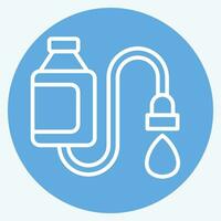 Icon Water Filter. related to Backpacker symbol. blue eyes style. simple design editable. simple illustration vector