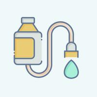 Icon Water Filter. related to Backpacker symbol. doodle style. simple design editable. simple illustration vector