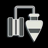 Icon Plumb Bob. related to Construction symbol. glossy style. simple design editable. simple illustration vector