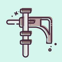 Icon Electric Drill. related to Construction symbol. MBE style. simple design editable. simple illustration vector