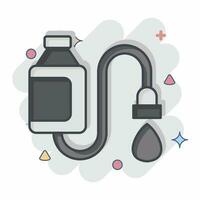 Icon Water Filter. related to Backpacker symbol. comic style. simple design editable. simple illustration vector