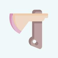 Icon Axe. related to Construction symbol. flat style. simple design editable. simple illustration vector