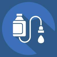 Icon Water Filter. related to Backpacker symbol. long shadow style. simple design editable. simple illustration vector