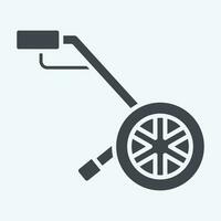 Icon Measuring Wheel. related to Construction symbol. glyph style. simple design editable. simple illustration vector