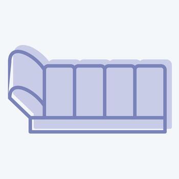 Icon Sleeping Bed. related to Backpacker symbol. two tone style. simple design editable. simple illustration vector