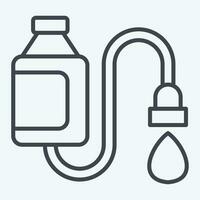 Icon Water Filter. related to Backpacker symbol. line style. simple design editable. simple illustration vector