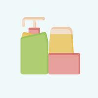 Icon Hygiene Items. related to Backpacker symbol. flat style. simple design editable. simple illustration vector