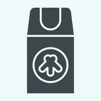 Icon Insect Repellant. related to Backpacker symbol. glyph style. simple design editable. simple illustration vector