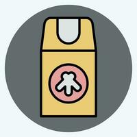 Icon Insect Repellant. related to Backpacker symbol. color mate style. simple design editable. simple illustration vector