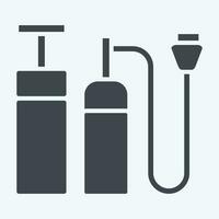 Icon Hand Pump. related to Backpacker symbol. glyph style. simple design editable. simple illustration vector