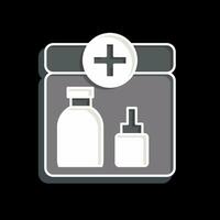 Icon First Aid Kit. related to Backpacker symbol. glossy style. simple design editable. simple illustration vector