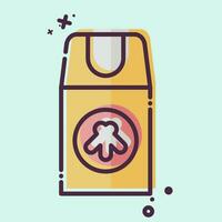 Icon Insect Repellant. related to Backpacker symbol. MBE style. simple design editable. simple illustration vector