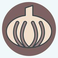 Icon Onion. related to Herbs and Spices symbol. color mate style. simple design editable. simple illustration vector