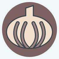 Icon Onion. related to Herbs and Spices symbol. color mate style. simple design editable. simple illustration vector