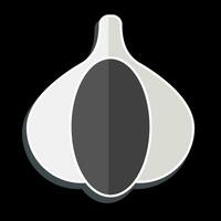 Icon Garlic. related to Herbs and Spices symbol. glossy style. simple design editable. simple illustration vector