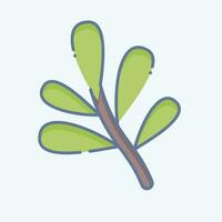 Icon Tarragon. related to Herbs and Spices symbol. doodle style. simple design editable. simple illustration vector