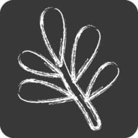 Icon Tarragon. related to Herbs and Spices symbol. chalk Style. simple design editable. simple illustration vector