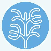 Icon Dill. related to Herbs and Spices symbol. blue eyes style. simple design editable. simple illustration vector