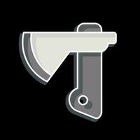 Icon Axe. related to Construction symbol. glossy style. simple design editable. simple illustration vector