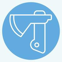 Icon Axe. related to Construction symbol. blue eyes style. simple design editable. simple illustration vector