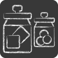 Icon Canister. related to Backpacker symbol. chalk Style. simple design editable. simple illustration vector