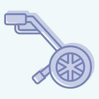 Icon Measuring Wheel. related to Construction symbol. two tone style. simple design editable. simple illustration vector