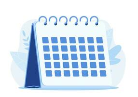 calendar reminder date spiral icon, style simple calendar, Vector illustration in flat style