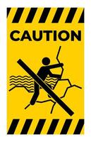 Prohibition Sign No Rock Climbing Symbol vector