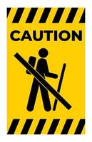 Prohibition Sign No Rock Climbing Symbol vector