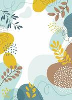 Spring background with beautiful. abstract backgrounds. space for text. for posters, cover design templates, social media stories wallpapers with spring leaves vector