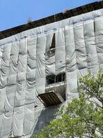 construction of a building in the city of Thailand, photo