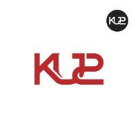 letra ku2 monograma logo diseño vector