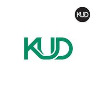 Letter KUD Monogram Logo Design vector