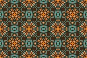 Seamless geometric pattern with floral elements on white background. vintage vector abstract design. Decorative lattice in Arabic style. Background for textile, fabric and wrapping.