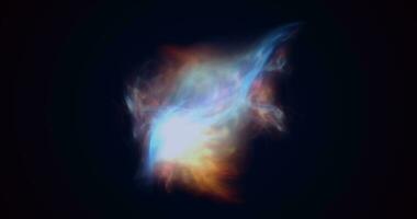 Multicolored energy glowing cosmic magic smoke dust futuristic bright background photo