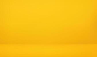 3d Empty yellow light studio abstract background with spotlight effect. Product showcase backdrop. concept for your graphic design poster banner and backdrop. 3d rendering. Vector illustration