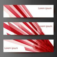 Banner or Cover Design, Beautiful red color vector header designs