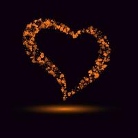 Romantic Valentine Heart, vector illustration