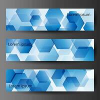 Banner or Cover Design, Beautiful blue color vector header designs