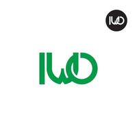 Letter IWO Monogram Logo Design vector