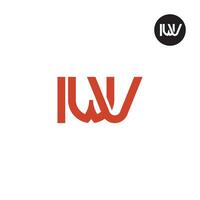 Letter IWV Monogram Logo Design vector