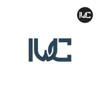 Letter IWC Monogram Logo Design vector