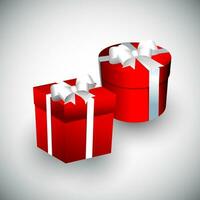 vector de caja de regalo roja