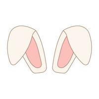 easter hare ears colored hunting icon element vector