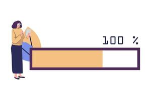 loading process flat style illustration vector design