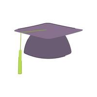 study graduation hat cartoon vector illustration