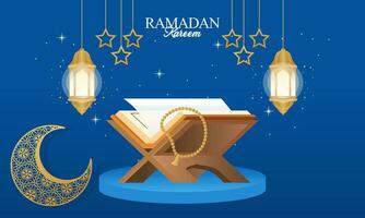 Islamic ramadan kareem celebration. Islamic greeting card template with ramadan for wallpaper design vector