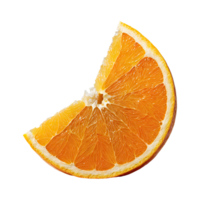 AI generated slice of orange isolated on transparent background png