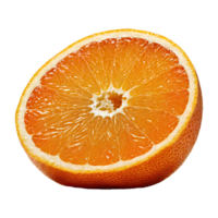 AI generated slice of orange isolated on transparent background png