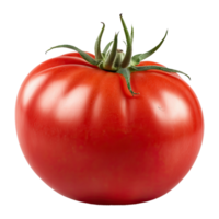 AI generated juicy tomato isolated on transparent background png